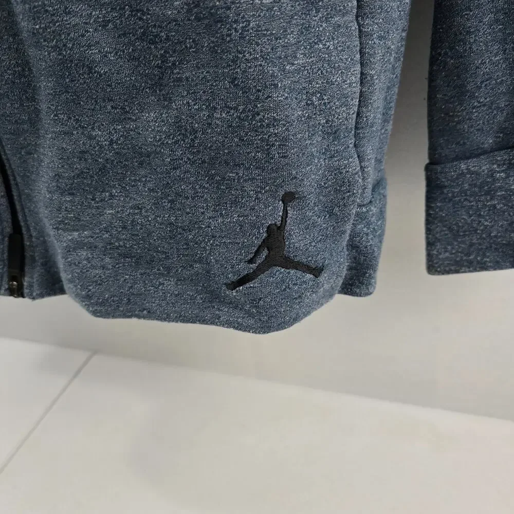 Jordan full zip sweater hoodie blue mens Large 5342‎